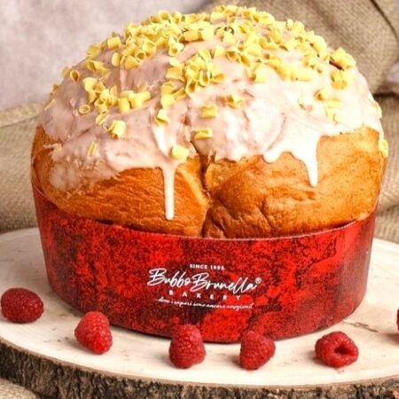 PANETTONE ARTIGIANALE cioccolato bianco e zafferano